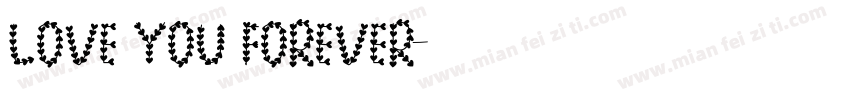 love you forever字体转换